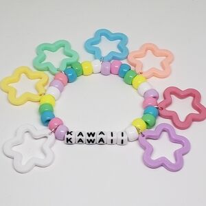 Handmade Pastel Kawaii Star Kandi Bracelet
